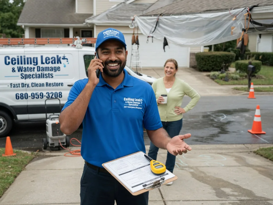 Ceiling Leak Cleanup Hampton, NE FAQs